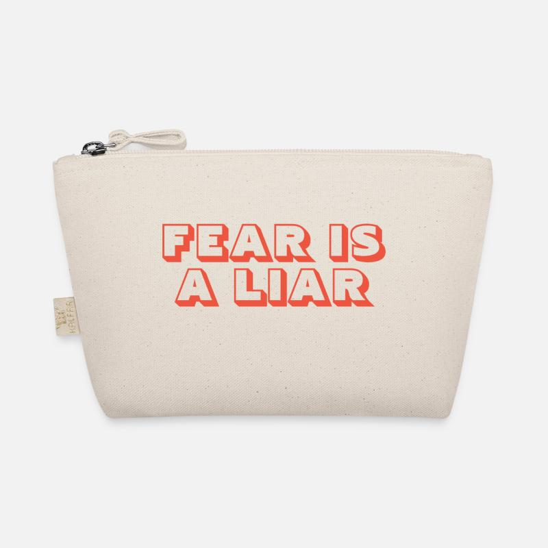Fear Is A Liar - Christian Quotes Organic Pouch