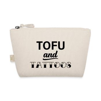 Tofu and Tattoos Vegan Veganer Geschenk - Bio-Täschchen - Natur - Vorne