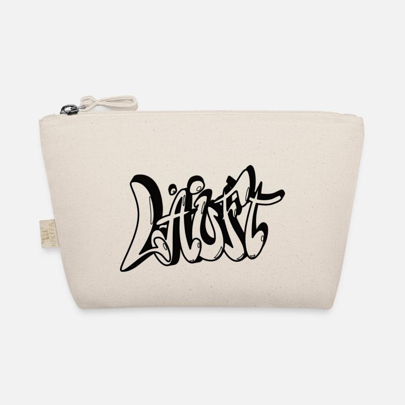 LÄUFT Graffiti transparent Bio-Täschchen