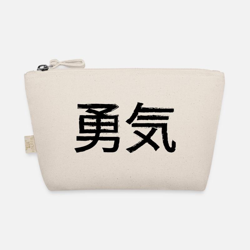 Courage Statement Lettering Organic Pouch