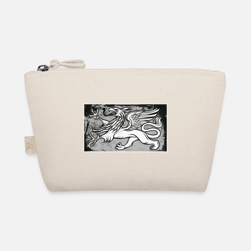 Ein Greif in grau Bio-Täschchen