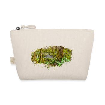 Natur Wald Sumpf Malerei Splash Wasser - Bio-Täschchen - Natur - Vorne