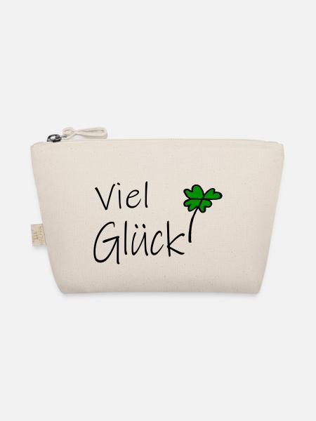 Viel Glück - Bio-Täschchen - Natur - Vorne