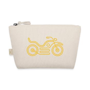 Motorcycle Logo Gold - Organic Pouch - nature - Front
