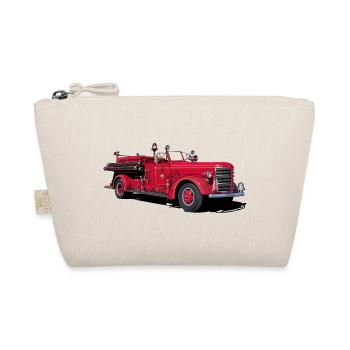 Fire engine vintage car - Organic Pouch - nature - Front