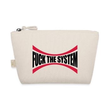 Logo Fuck the system - Organic Pouch - nature - Front