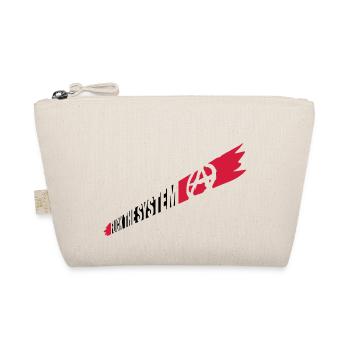 Anarchy Fuck the system - Organic Pouch - nature - Front