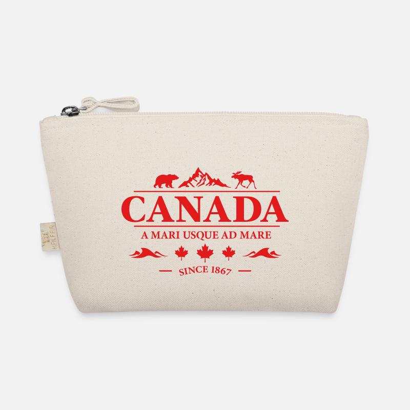 Kanada Vancouver Montreal Toronto Maple Leaf Bären - Bio-Täschchen - Natur