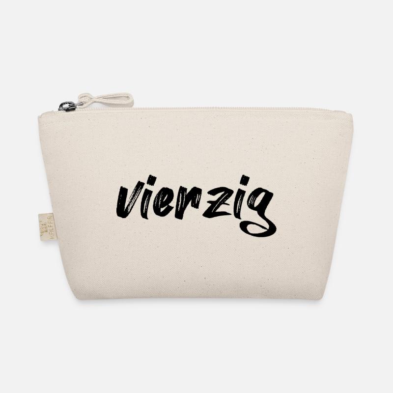 vierzig 40 Schriftzug Bio-Täschchen