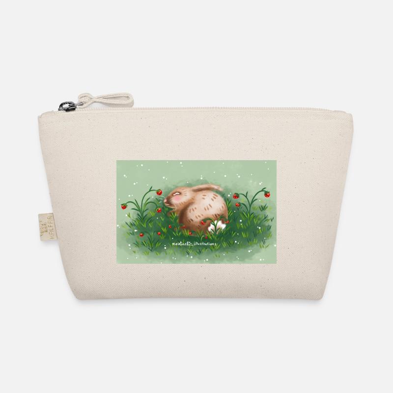 Hase und Erdbeeren Bio-Täschchen