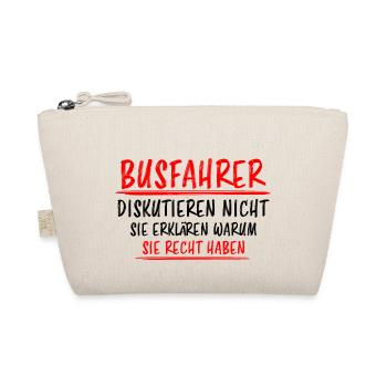 Busfahrer Beruf Lustiger Spruch Linienbus Geschenk - Bio-Täschchen - Natur - Vorne