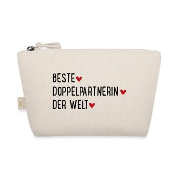 Doppelpartnerin - Bio-Täschchen - Natur - Vorne