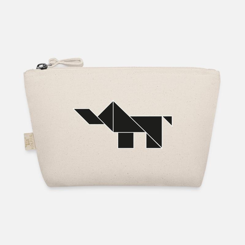 Tangram Elephant noir et blanc Trousse biologique