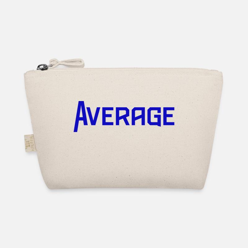 Average Average Font Word Organic Pouch