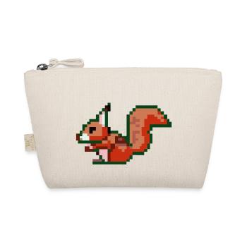 Squirrel Pixel Art Idée cadeau - Trousse biologique - nature - Devant
