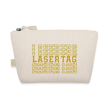 Retro Graphic Lasertag Player Lasertag Phaser Lase - Bio-Täschchen - Natur - Vorne