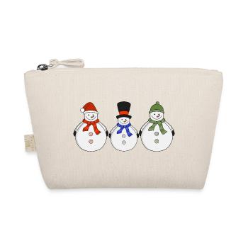 Snowmen Winter has come - Organic Pouch - nature - Front