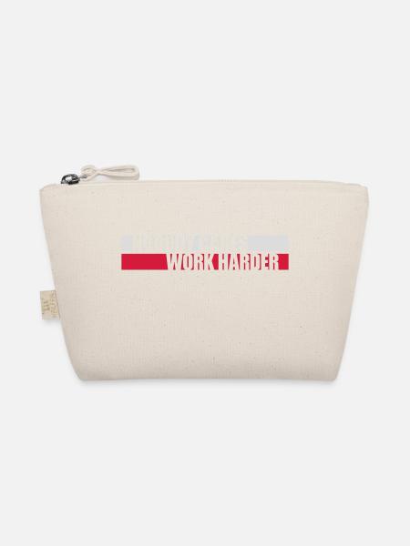 nobody cares work harder - Bio-Täschchen - Natur - Vorne