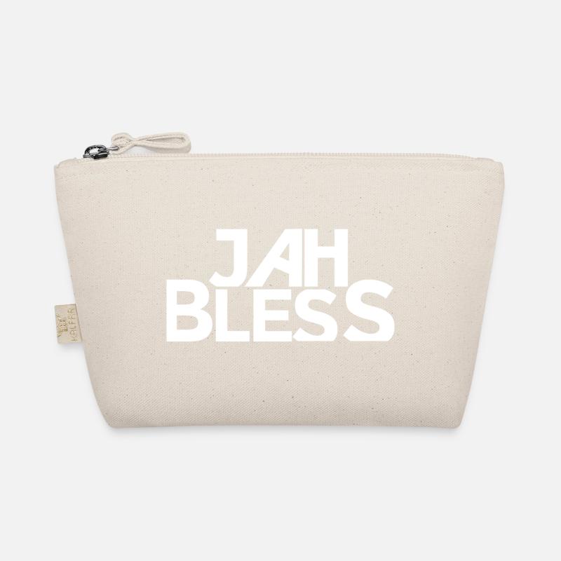 Jah Bless Blockschrift Design Bio-Täschchen