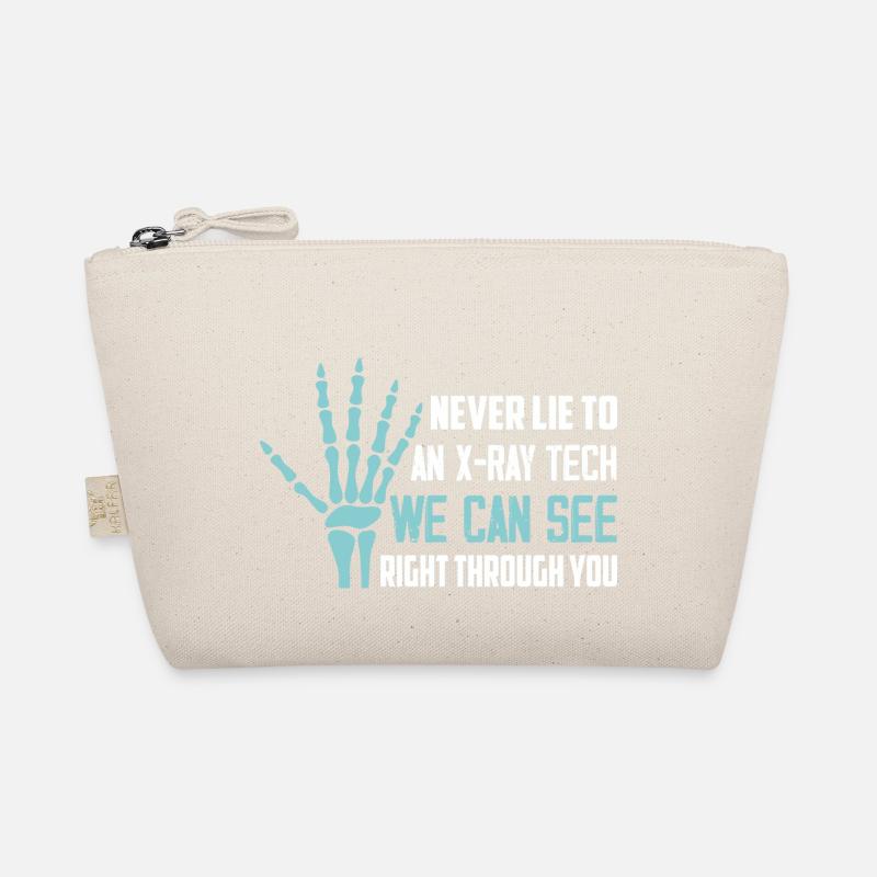 Never Lie To An X-Ray Tech Radiology X-Ray Rad Tec - Bio-Täschchen - Natur