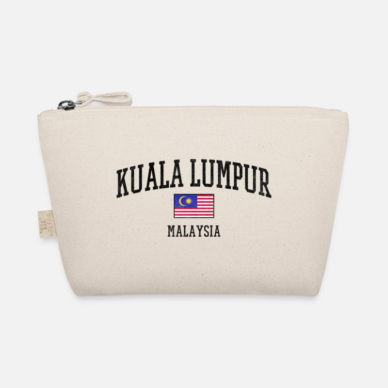 Malaysia flag in night contrast Organic Pouch