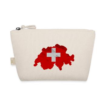 Drapeau suisse en forme de pays - Trousse biologique - nature - Devant
