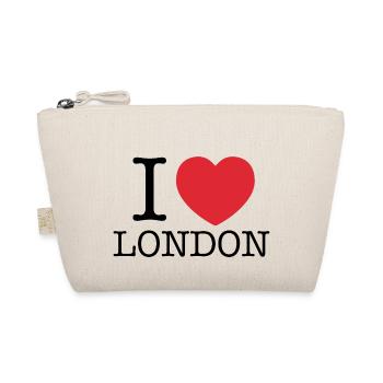 Ich liebe London | Ich liebe LDN | I Herz London - Bio-Täschchen - Natur - Vorne