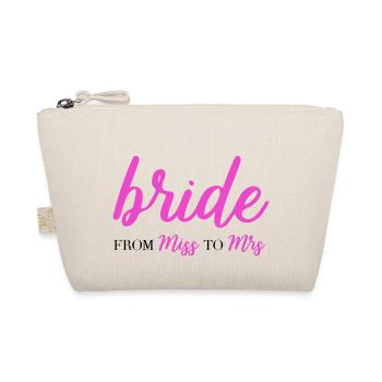Bride from miss to mrs JGA Hen Party - Organic Pouch - nature - Front