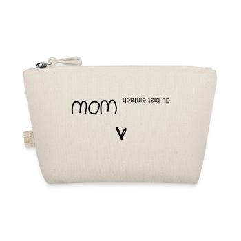 Du bist wow - mom - Bio-Täschchen - Natur - Vorne