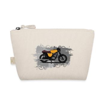 Cafe Racer (jaune) // Illustration - Trousse biologique - nature - Devant