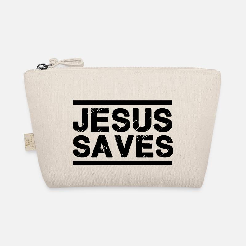 jesus saves - Bio-Täschchen - Natur