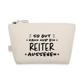 Reiter Reiten Lustiger Spruch Pferdesport Geschenk - Bio-Täschchen - Natur - Vorne