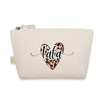 Tata coeur léopard tendance - Trousse biologique - nature - Devant
