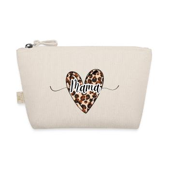 mama coeur léopard tendance - Trousse biologique - nature - Devant