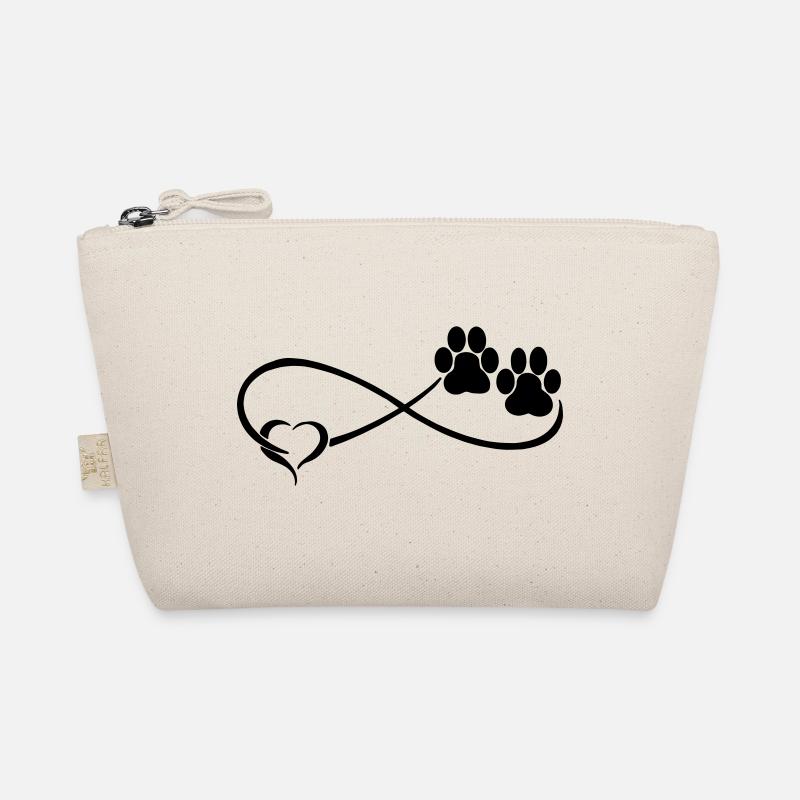 Hundepfote mit Herz Bio-Täschchen