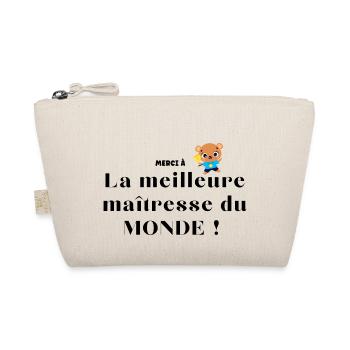 Merci à la meilleure maîtresse du monde ! - Cadeau - Trousse biologique - nature - Devant