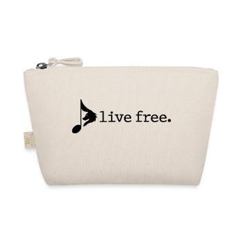 Live free logo - Organic Pouch - nature - Front