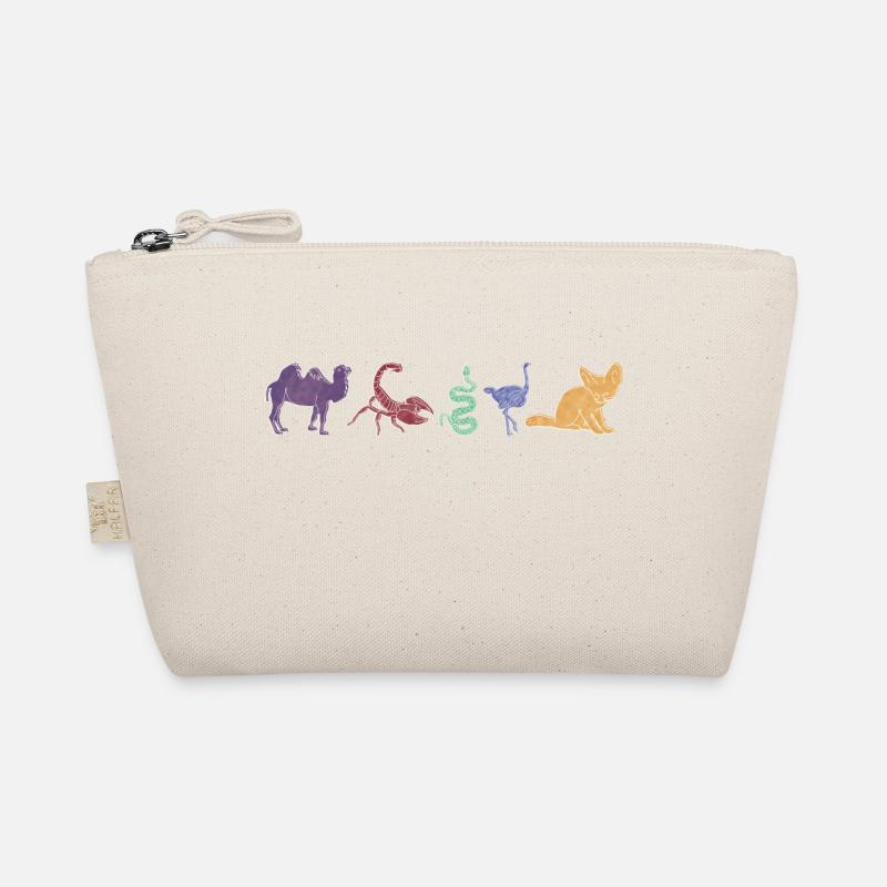 Boho Line Art Design, Series "Desert" Organic Pouch
