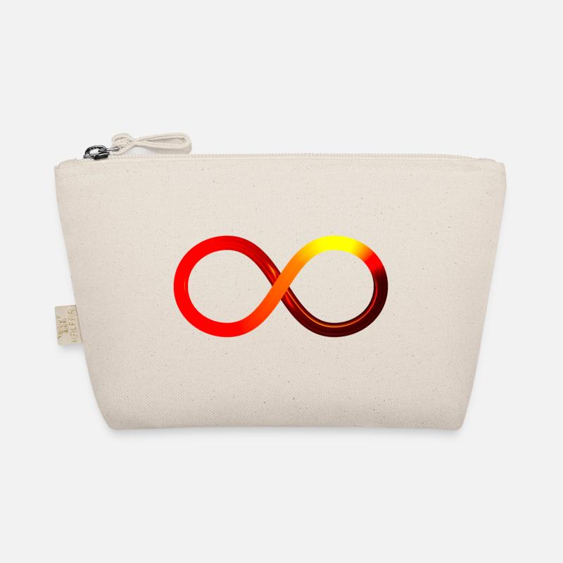 Infinite Infinity Symbol Red Orange Yellow Organic Pouch
