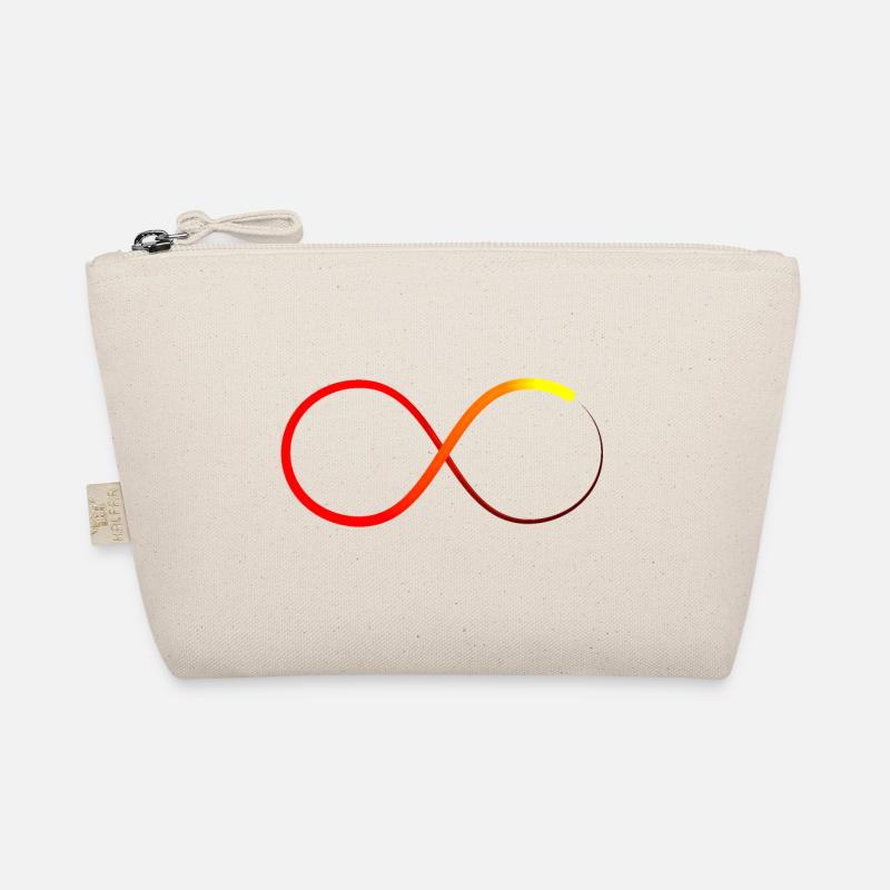 Infinite Infinity Symbol Red Orange Yellow V2 Organic Pouch