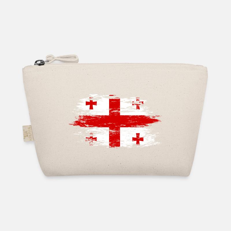 Drapeau géorgien utilisé Trousse biologique