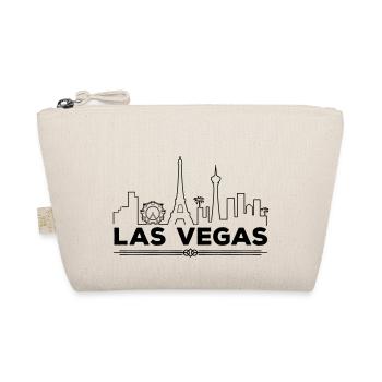 las vegas silhouette - Bio-Täschchen - Natur - Vorne
