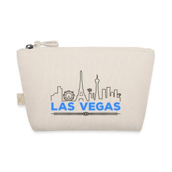 las vegas silhouette - Bio-Täschchen - Natur - Vorne