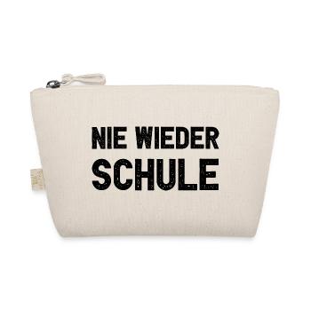 Nie Wieder Schule Lustiges Abitur Schulabschluss - Bio-Täschchen - Natur - Vorne