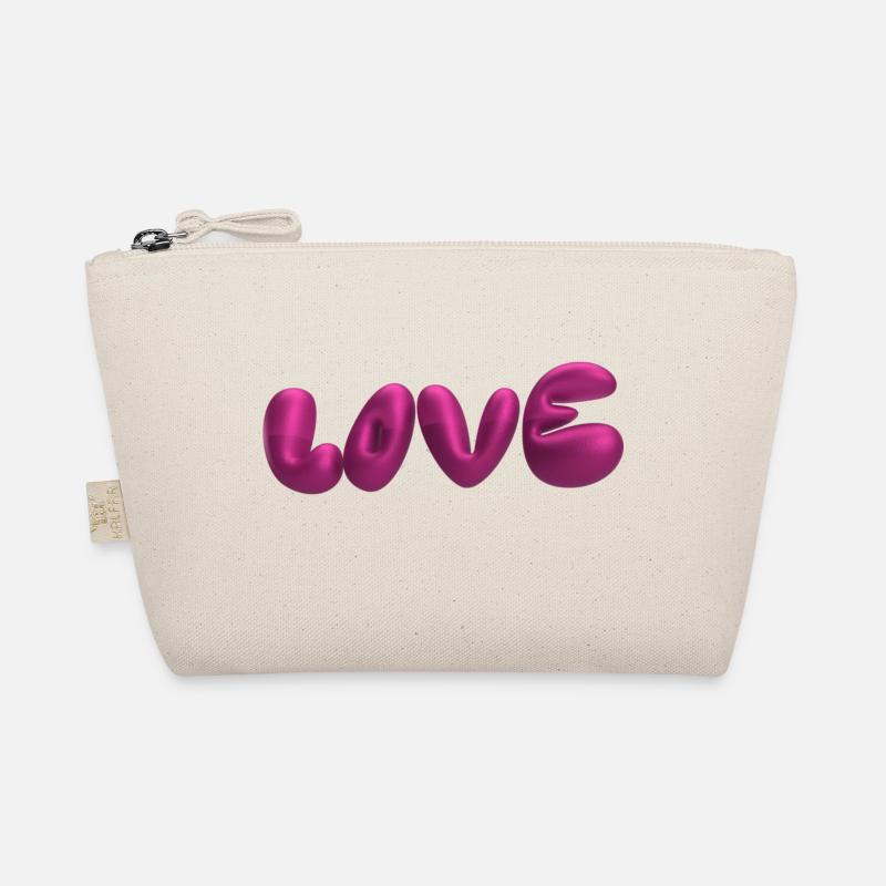 Love,3D,Letters,Balloon,3D,Love,Metallic Organic Pouch