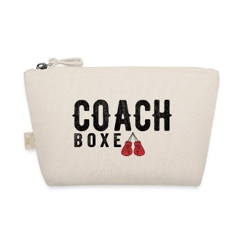 Coach Boxe Entraineur de Boxe | Cadeau Coach Boxe - Trousse biologique - nature - Devant