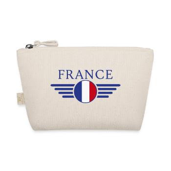 France Style Design T-Shirt - Organic Pouch - nature - Front