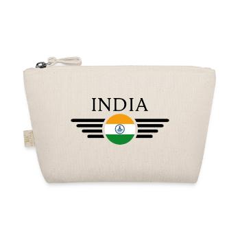 Indien Stil Design T-Shirt - Bio-Täschchen - Natur - Vorne