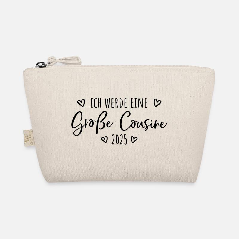 Ich werde eine große Cousine 2025 Bio-Täschchen