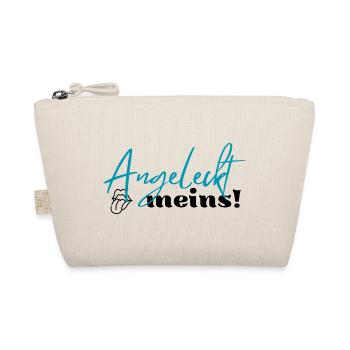 Licked mine, licked is mine, funny - Organic Pouch - nature - Front